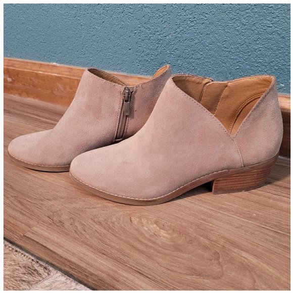 Lucky Brand Tan Women's Ankle Booties Size 7.5M - Picture 1 of 6